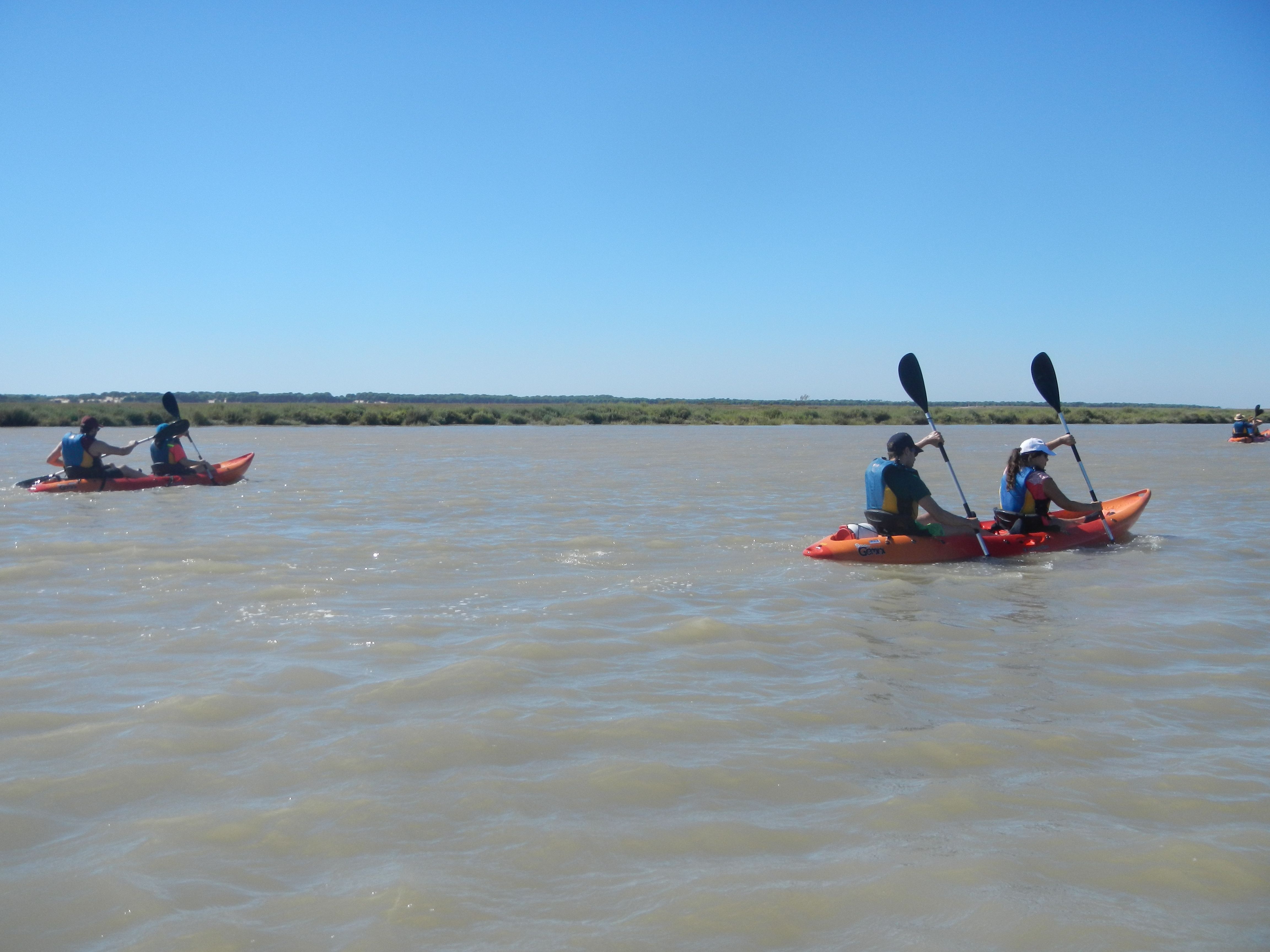 Descenso en kayak desde Trenujena a Sanlúcar